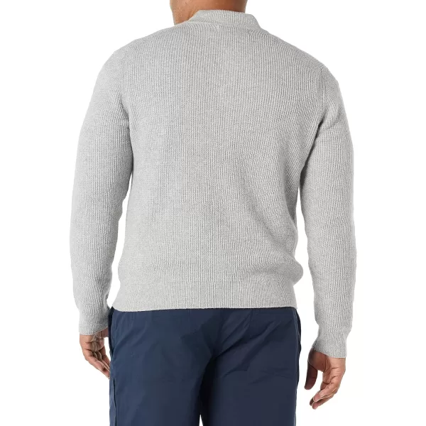 Amazon Essentials Mens LongSleeve Soft Touch Henley SweaterMedium Grey Heather