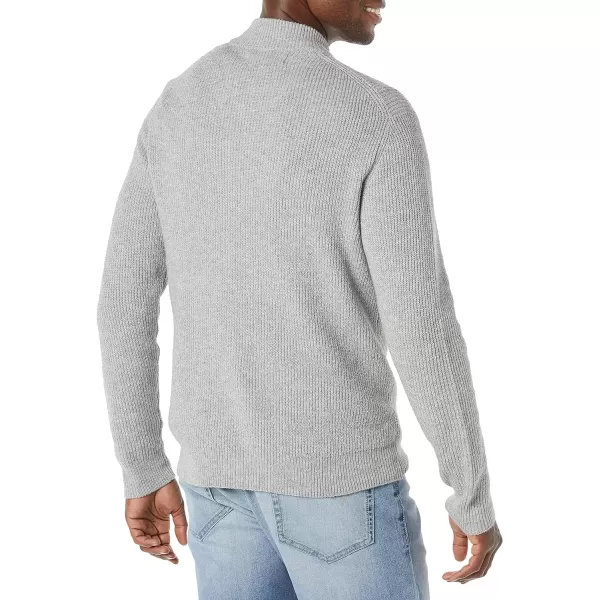 Amazon Essentials Mens LongSleeve Soft Touch Henley SweaterMedium Grey Heather