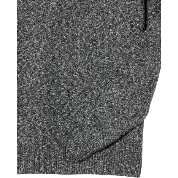 Amazon Essentials Mens LongSleeve Soft Touch QuarterZip SweaterCharcoal Marl