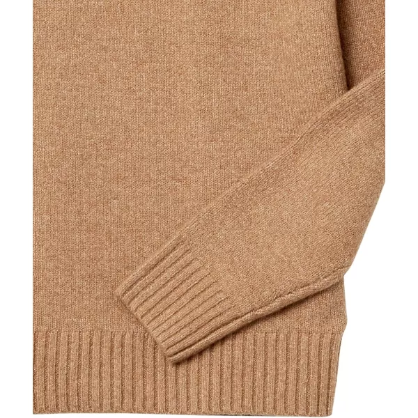 Amazon Essentials Mens LongSleeve Soft Touch Turtleneck SweaterCamel