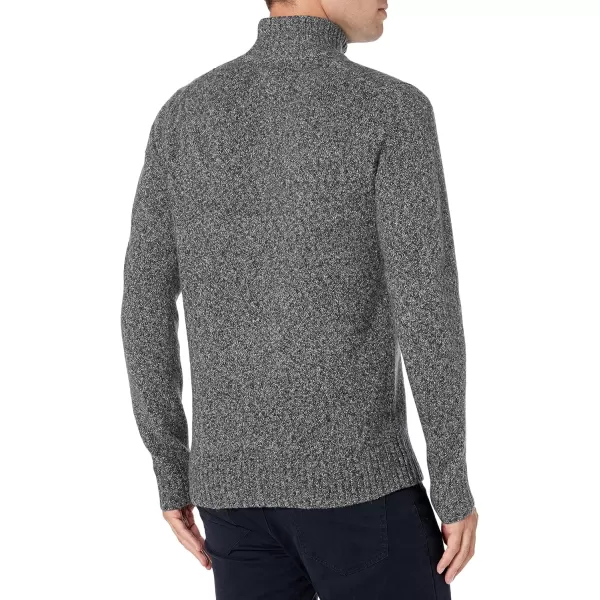 Amazon Essentials Mens LongSleeve Soft Touch Turtleneck SweaterCharcoal Marl