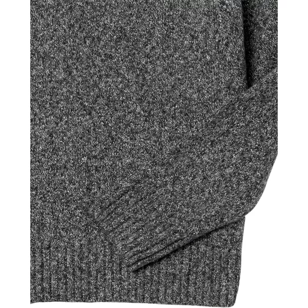 Amazon Essentials Mens LongSleeve Soft Touch Turtleneck SweaterCharcoal Marl