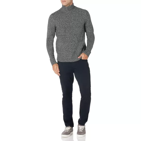 Amazon Essentials Mens LongSleeve Soft Touch Turtleneck SweaterCharcoal Marl