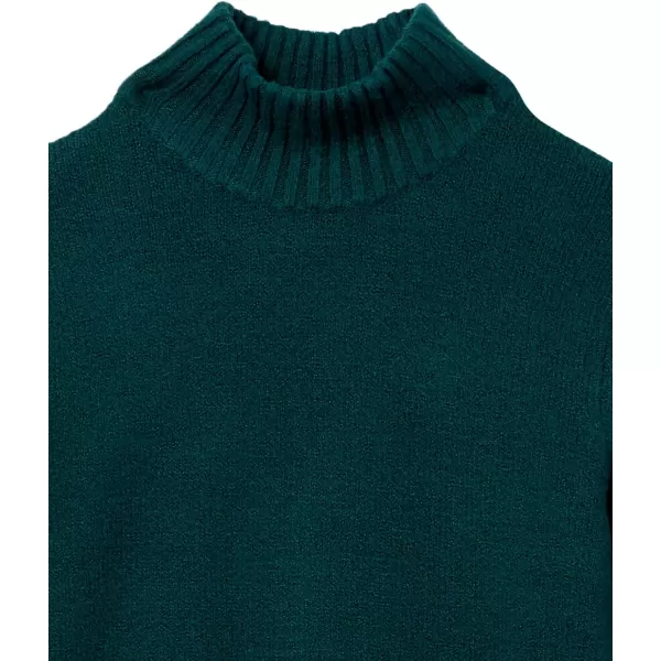 Amazon Essentials Mens LongSleeve Soft Touch Turtleneck SweaterForest Green