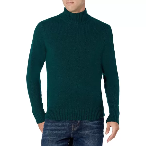 Amazon Essentials Mens LongSleeve Soft Touch Turtleneck SweaterForest Green