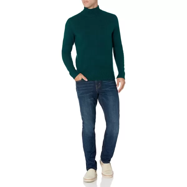 Amazon Essentials Mens LongSleeve Soft Touch Turtleneck SweaterForest Green