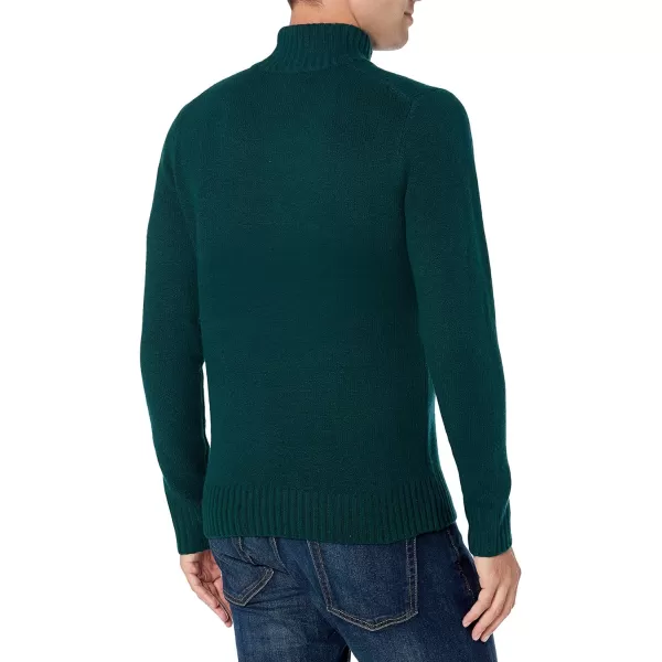 Amazon Essentials Mens LongSleeve Soft Touch Turtleneck SweaterForest Green