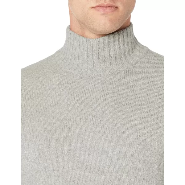 Amazon Essentials Mens LongSleeve Soft Touch Turtleneck SweaterLight Grey