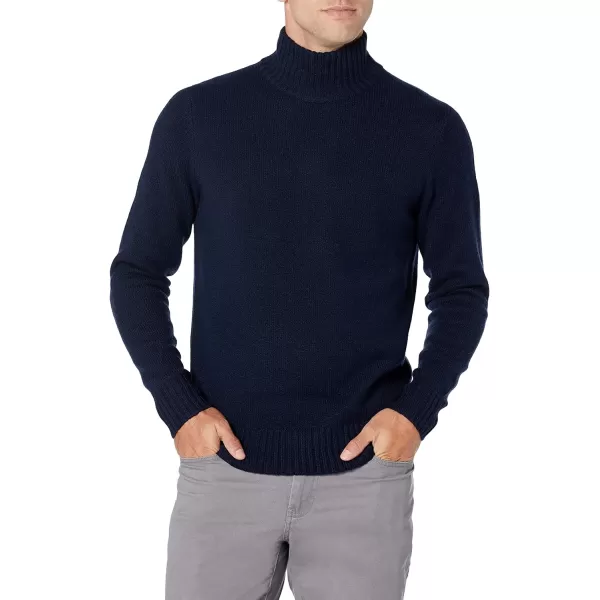 Amazon Essentials Mens LongSleeve Soft Touch Turtleneck SweaterNavy