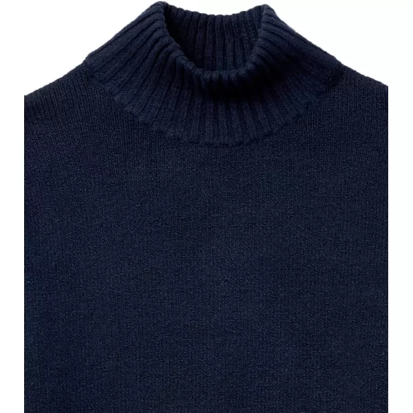 Amazon Essentials Mens LongSleeve Soft Touch Turtleneck SweaterNavy