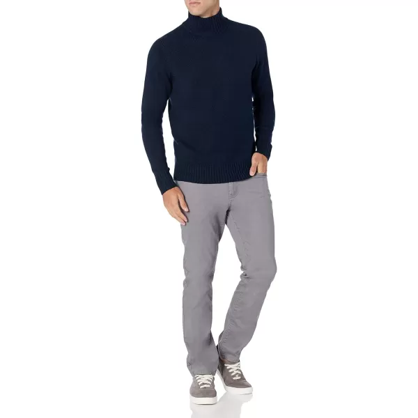 Amazon Essentials Mens LongSleeve Soft Touch Turtleneck SweaterNavy