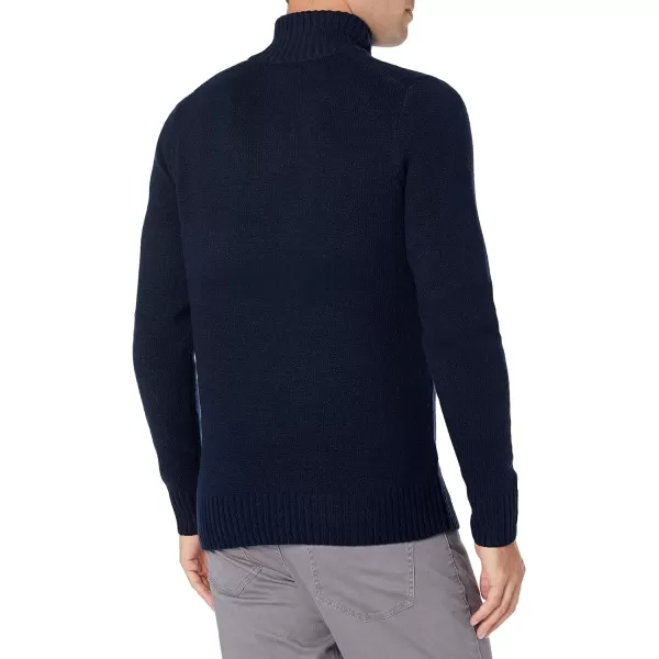 Amazon Essentials Mens LongSleeve Soft Touch Turtleneck SweaterNavy