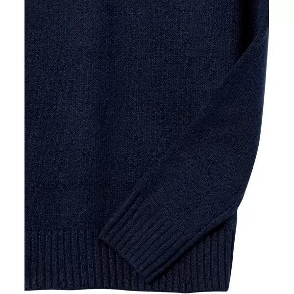 Amazon Essentials Mens LongSleeve Soft Touch Turtleneck SweaterNavy