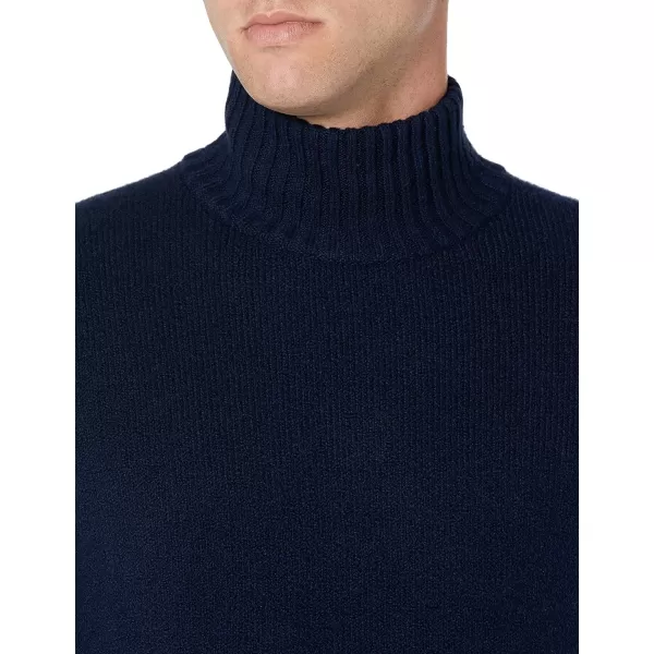 Amazon Essentials Mens LongSleeve Soft Touch Turtleneck SweaterNavy