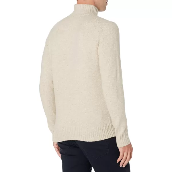 Amazon Essentials Mens LongSleeve Soft Touch Turtleneck SweaterOffwhite