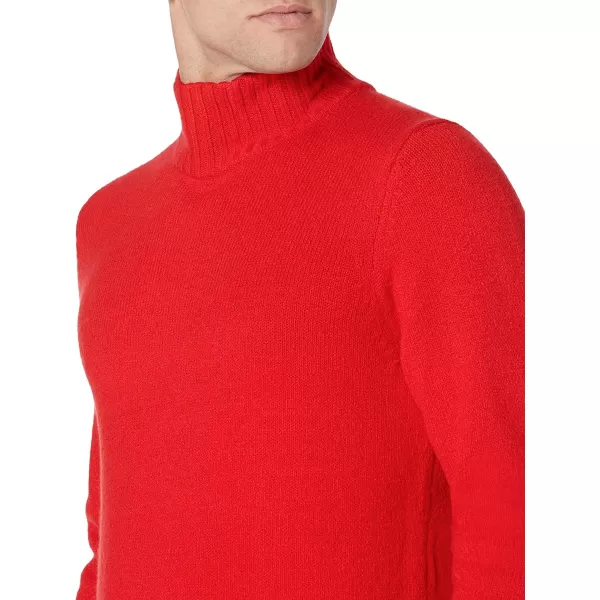 Amazon Essentials Mens LongSleeve Soft Touch Turtleneck SweaterRed