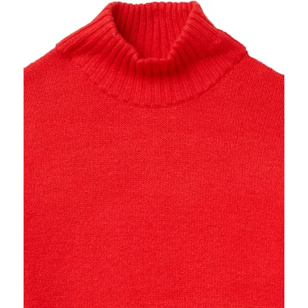 Amazon Essentials Mens LongSleeve Soft Touch Turtleneck SweaterRed