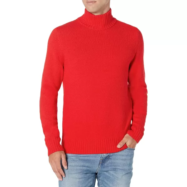 Amazon Essentials Mens LongSleeve Soft Touch Turtleneck SweaterRed