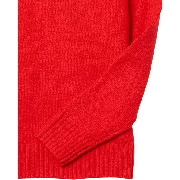 Amazon Essentials Mens LongSleeve Soft Touch Turtleneck SweaterRed