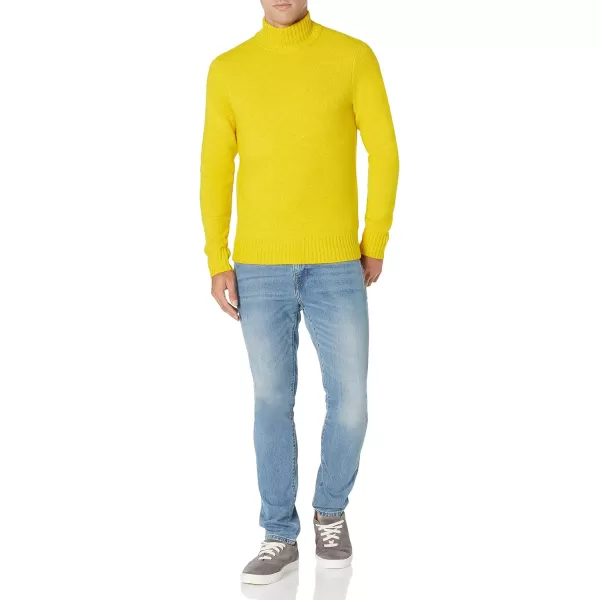 Amazon Essentials Mens LongSleeve Soft Touch Turtleneck SweaterYellow