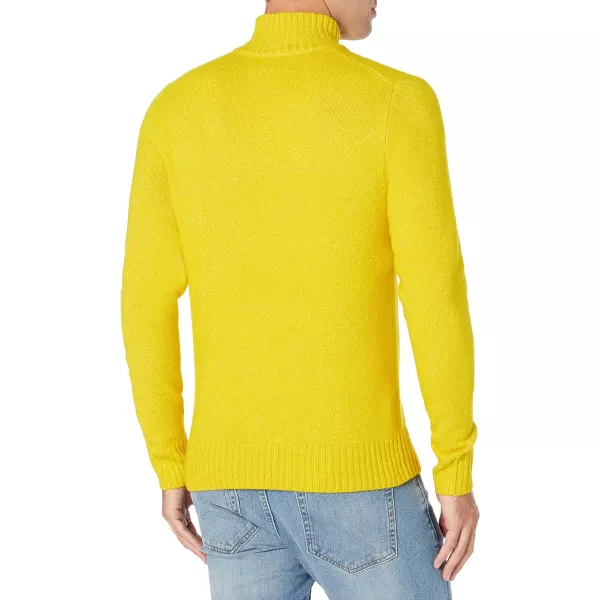 Amazon Essentials Mens LongSleeve Soft Touch Turtleneck SweaterYellow