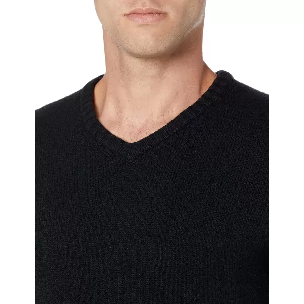 Amazon Essentials Mens LongSleeve Soft Touch VNeck SweaterBlack