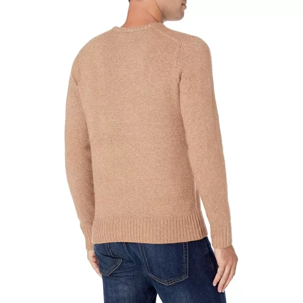 Amazon Essentials Mens LongSleeve Soft Touch VNeck SweaterCamel