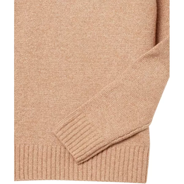 Amazon Essentials Mens LongSleeve Soft Touch VNeck SweaterCamel