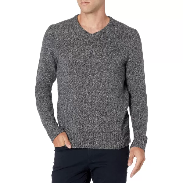 Amazon Essentials Mens LongSleeve Soft Touch VNeck SweaterCharcoal Marl