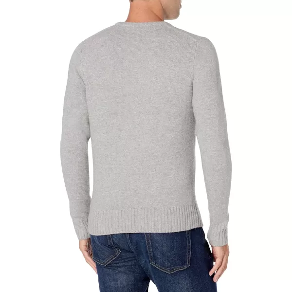 Amazon Essentials Mens LongSleeve Soft Touch VNeck SweaterLight Grey