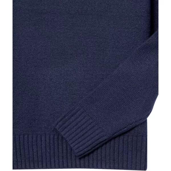 Amazon Essentials Mens LongSleeve Soft Touch VNeck SweaterNavy