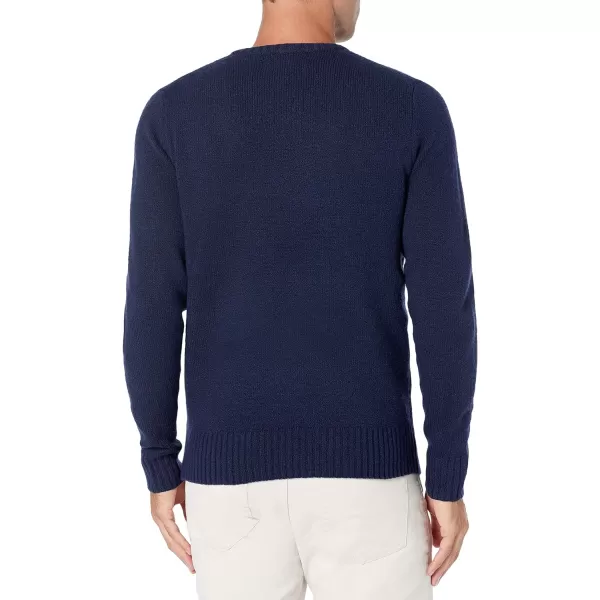 Amazon Essentials Mens LongSleeve Soft Touch VNeck SweaterNavy