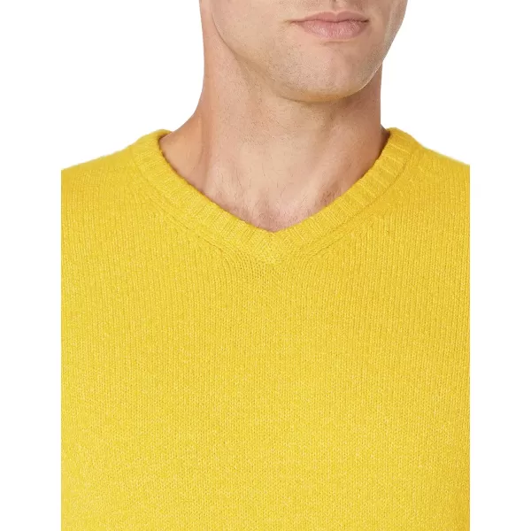 Amazon Essentials Mens LongSleeve Soft Touch VNeck SweaterYellow