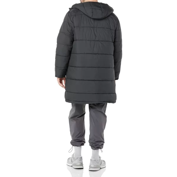 Amazon Essentials Mens LongerLength Heavyweight Hooded Puffer JacketDark Grey