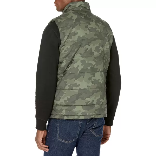 Amazon Essentials Mens Midweight Puffer VestMilitary Green Camo