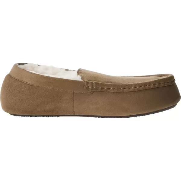 Amazon Essentials Mens Moccasin SlipperPolyester Dark Olive