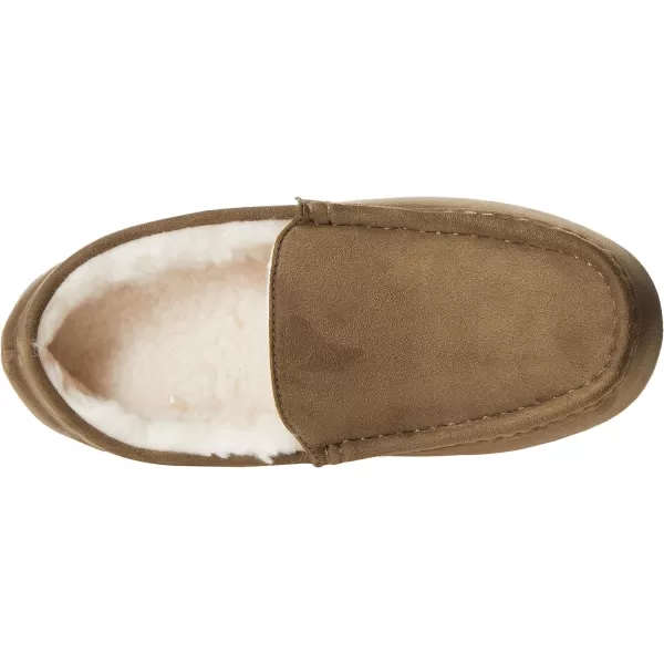 Amazon Essentials Mens Moccasin SlipperPolyester Dark Olive