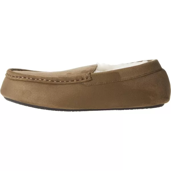 Amazon Essentials Mens Moccasin SlipperPolyester Dark Olive