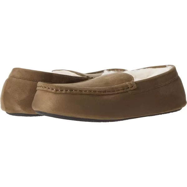 Amazon Essentials Mens Moccasin SlipperPolyester Dark Olive