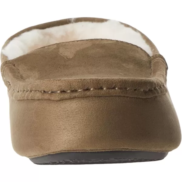 Amazon Essentials Mens Moccasin SlipperPolyester Dark Olive