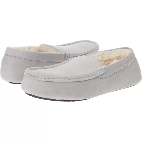 Amazon Essentials Mens Moccasin SlipperPolyester Grey