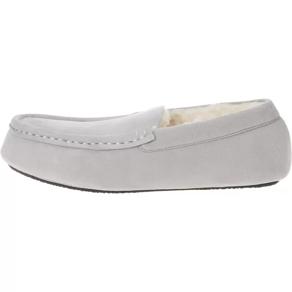 Amazon Essentials Mens Moccasin SlipperPolyester Grey