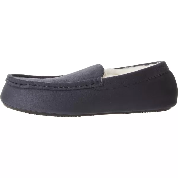 Amazon Essentials Mens Moccasin SlipperPolyester Navy