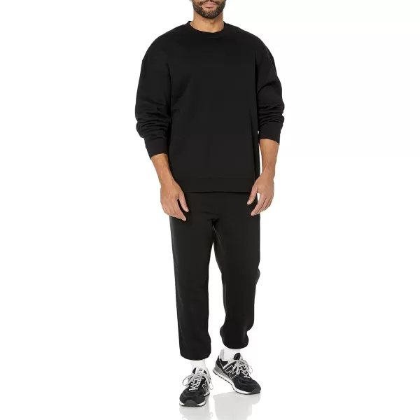 Amazon Essentials Mens OversizedFit Crewneck Sweatshirt Available in Big amp TallBlack