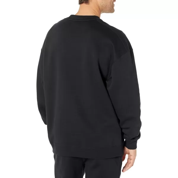 Amazon Essentials Mens OversizedFit Crewneck Sweatshirt Available in Big amp TallBlack