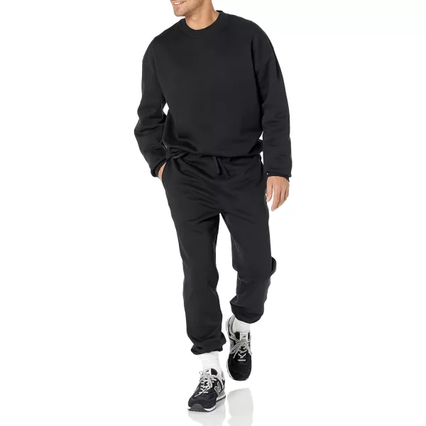 Amazon Essentials Mens OversizedFit Crewneck Sweatshirt Available in Big amp TallBlack