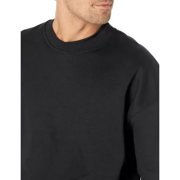 Amazon Essentials Mens OversizedFit Crewneck Sweatshirt Available in Big amp TallBlack