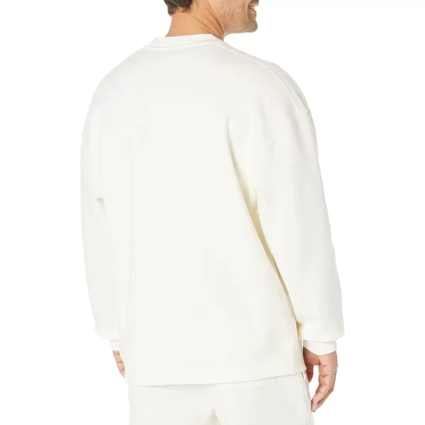 Amazon Essentials Mens OversizedFit Crewneck Sweatshirt Available in Big amp TallEggshell White