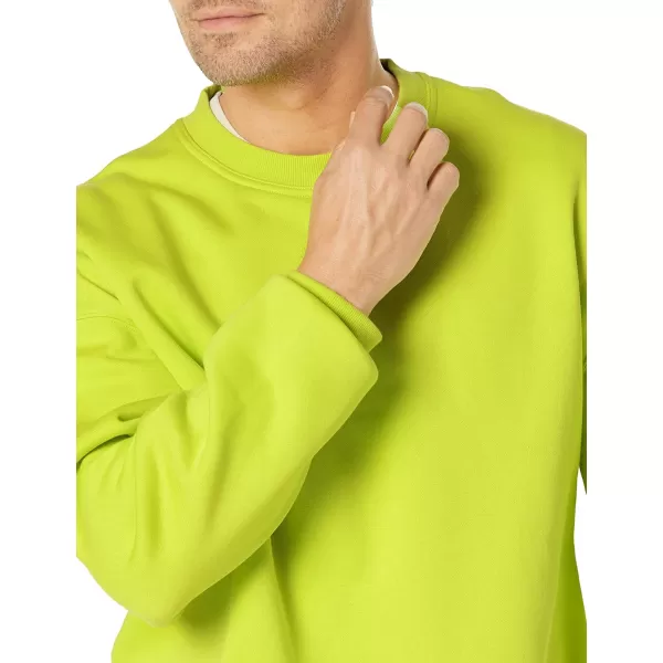 Amazon Essentials Mens OversizedFit Crewneck Sweatshirt Available in Big amp TallLime Green