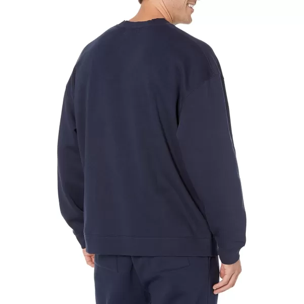 Amazon Essentials Mens OversizedFit Crewneck Sweatshirt Available in Big amp TallNavy